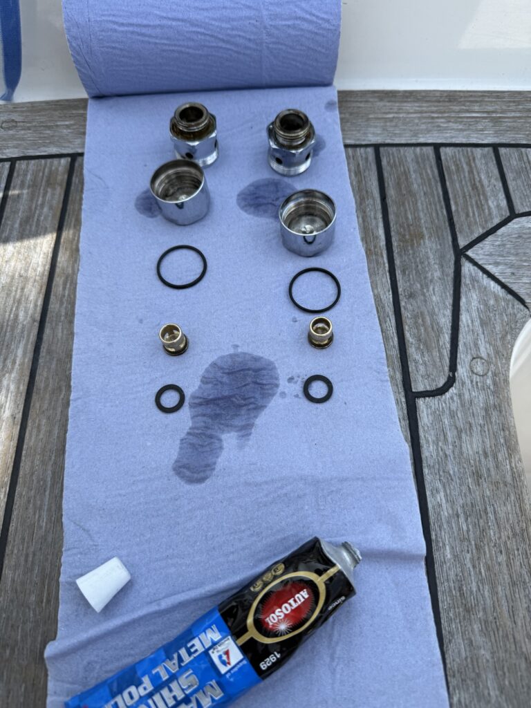 Fresh Water pump rebuild and new mounts Breather Valves